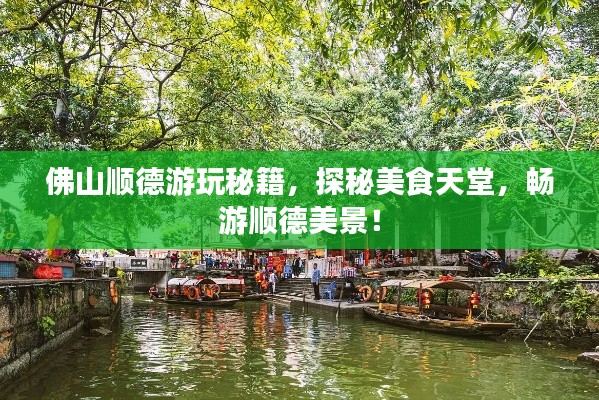 佛山顺德游玩秘籍，探秘美食天堂，畅游顺德美景！